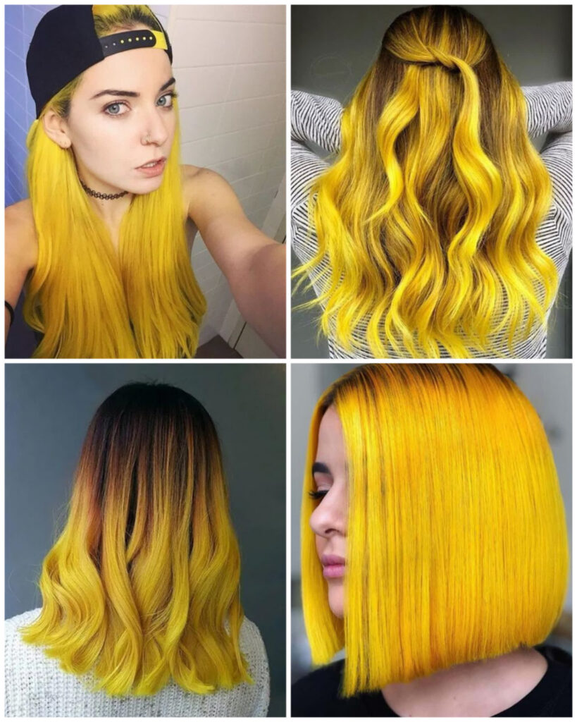 رنگ مو شاینی ها (زرد)